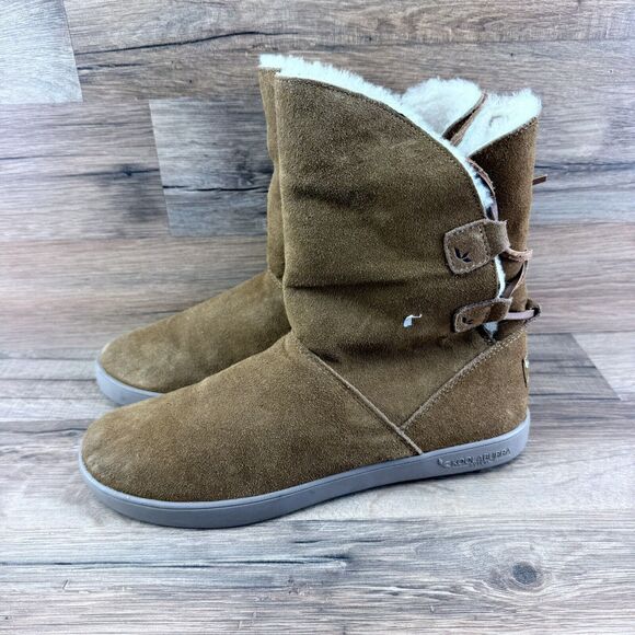 Koolaburra By UGG Shazi Short Women’s Boots Size 6 Chestnut EUR 37| US 8 - Picture 1 of 8